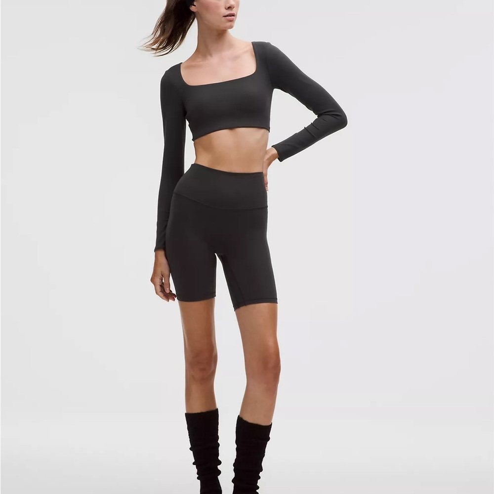 Lululemon Athletica Black Bike Shorts - Picture 2 of 7